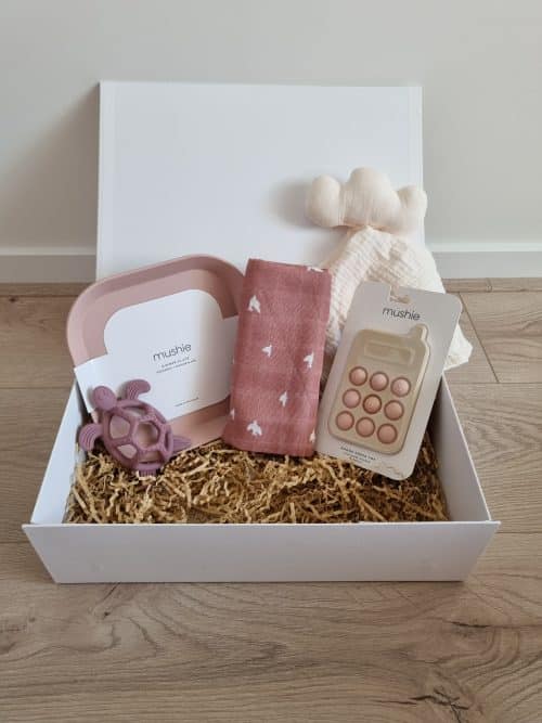 cadeaubox roze e kraamcadeau 