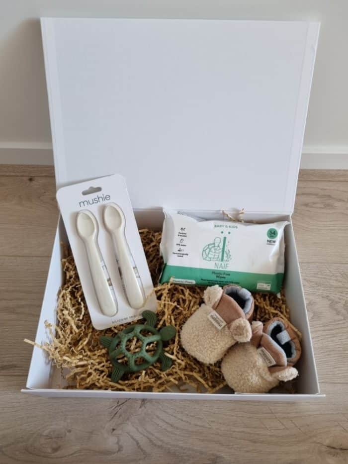 cadeaubox kraamcadeau groen