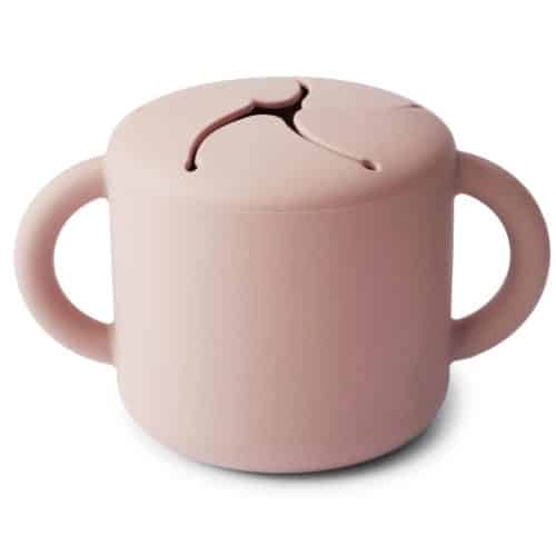 Mushie snack cup blush