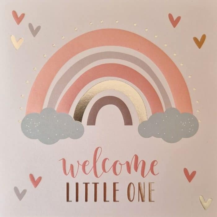 Handgeschreven kaartje welcome little one