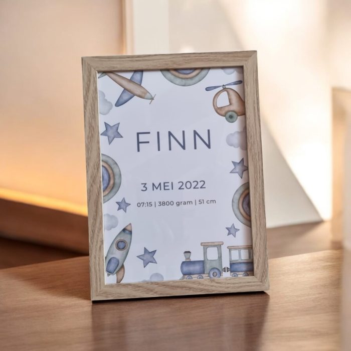 Geboorteposter Finn