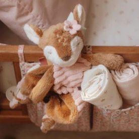 Knuffeldoekje knuffel Hert - Fairy Garden - Roze - Afbeelding 3